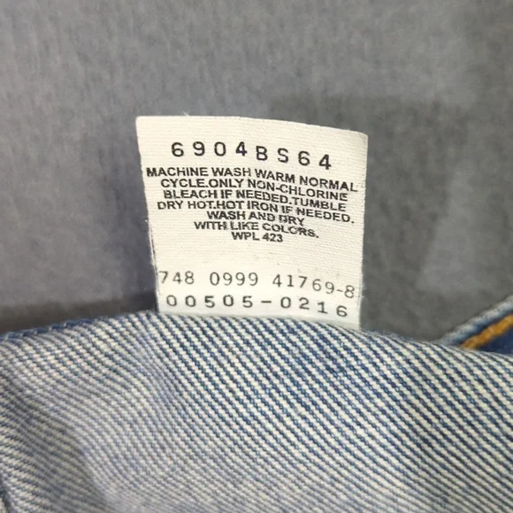 Levi's Vintage Jeans Men's 38x32 Fits 36x32 Blue 505 Regular Fit Straight Leg - Picture 11 of 12